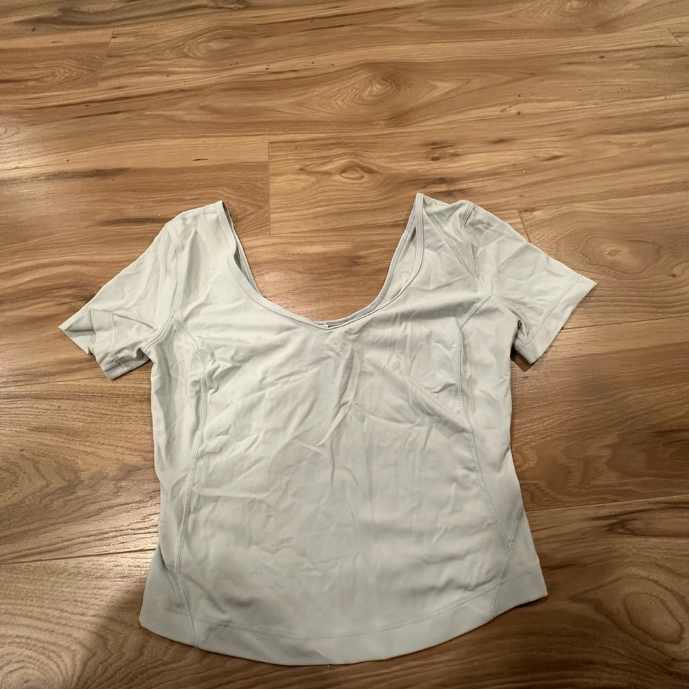 lululemon athletica light blue Short Sleeve Tee